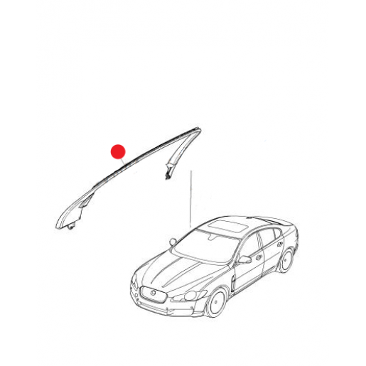 Накладка двери передняя правая внутренняя Jaguar XF 2008-2015 8X2320890A